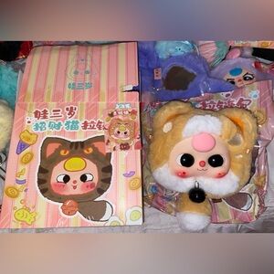 Baby Three Fortune Cat Zipper Bag Series - American Shorthair Cat